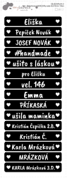 MA - Vasalható TÉGLALAPOK készlet 65x10 mm (15 db)