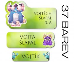 MONSTER névcímke-készlet (42 db)