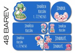 NAŽEHLOVACÍ sada SCHOOL jmenovky (42ks)