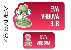 VASALHATÓ SCHOOL névcímke-készlet (42 db)