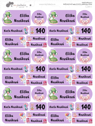 VASALHATÓ SCHOOL névcímke-készlet (42 db)