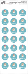 MA - MINI jmenovky ZVÍŘÁTKA 22mm (21ks)
