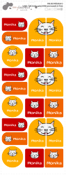 MA - ŠKOLKA sada MINI jmenovek (21ks)