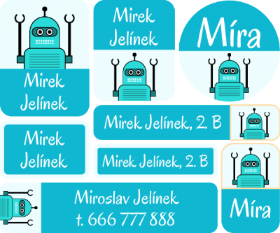 KIDS SADA MINI jmenovek (48ks)