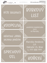 PURE samolepky sada 70x50 mm (6+2ks)