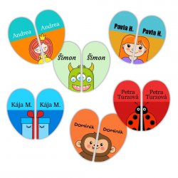 MA - KIDS névcímkék cipőre 22x41 mm (8 db)