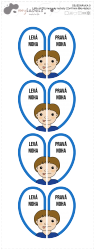 MA - KIDS névcímkék cipőre 22x41 mm (8 db)