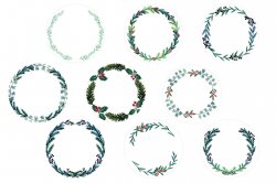 ÁTLÁTSZÓ KOSZORÚK készlet, matricák 44 mm (12 db)