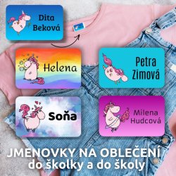 Nažehlovací MINI UNICORN 25x15mm (55ks)