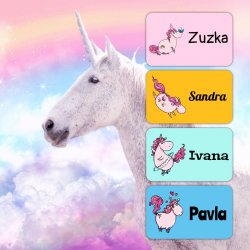 Vasalható MINI UNICORN 25x15 mm (55 db)