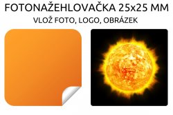 25x25 mm VASALHATÓ FOTÓCÍMKE (30 db)