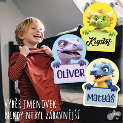 VASALHATÓ 3D Dinoszauruszok ruhákra 33x25 mm 25 db
