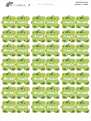Puzzle névcímkék 25 x 22 mm (42 db)