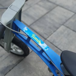 Designové samolepky s nápisy "L" 145x25 mm (7ks)
