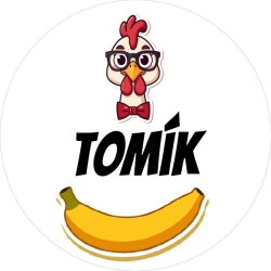 Chicken banana névcímkék 22 mm (42 db)