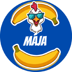 Chicken banana névcímkék 22 mm (42 db)