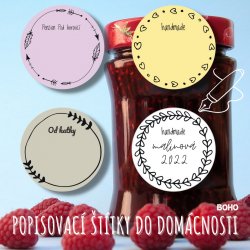 FELÍRHATÓ címke BOHO 47 mm (9 db)