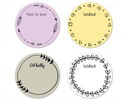 POPISOVATELNÝ štítek BOHO 47mm (9ks)