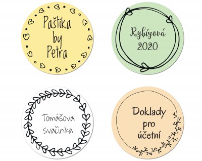 BOHO samolepky - DOMÁCNOST,  47mm (9ks)
