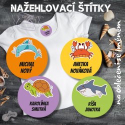 NAŽEHLOVACÍ štítky MOŘE 26mm (30ks)
