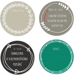 POPISOVATELNÝ štítek LIST 44mm (12ks)