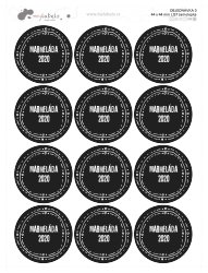 LEVÉL matricák HÁZTARTÁS, 44 mm (12 db)